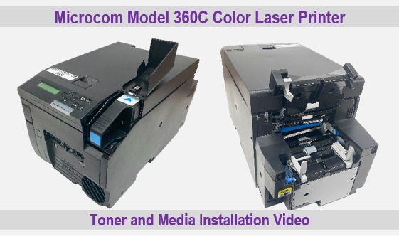 Microcom 360C Toner and Media Demo Video